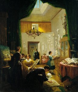 Kunstklasse für Frauen, ca. 1868