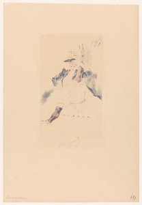 Grüßende Cancan-Tänzerin von Louis Legrand (signed by artist)
