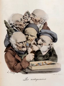 Antiquitätenhändler. Gravur von Louis-Leopold Boilly (Louis Leopold Boilly) von Louis Leopold Boilly