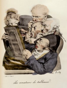 Liebhaber von Gemälden, Gravur von Louis-Leopold Boilly von Louis Leopold Boilly
