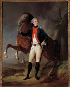 Porträt von Marie Gilbert Mottier, Marquis de La Fayette
