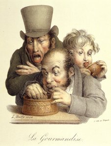 Die sieben Todsünden: Völlerei von Boilly von Louis Leopold Boilly