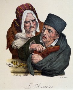 Die sieben Todsünden: Gier von Boilly von Louis Leopold Boilly