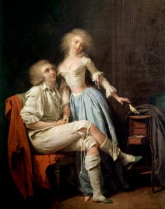 Der private Vogel sagt auch das Paar und der Vogel fliegt von Louis Leopold Boilly