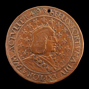 Karl VIII., 1470-1498, König von Frankreich 1483 [Vorderseite], 1493-1494 von Louis Lepère