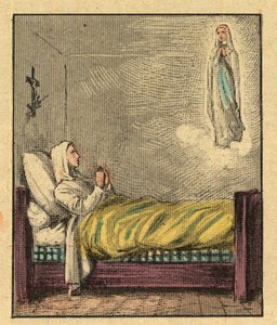 Bernadette Soubirous - Gravur aus 
