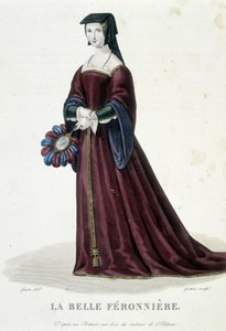 La Belle Féronnière in "Galerie francaise des femmes célèbres" von Louis Marie Lante