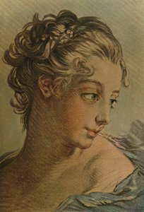 La Tete DUne Jeune Fille, Kopf eines jungen Mädchens, 1760-1790, 1913