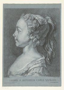Porträt eines jungen Mädchens von Louis Marin Bonnet