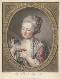 Frau trinkt Kaffee