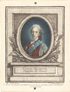 Louis-Auguste, Dauphin von Frankreich von Louis Marin Bonnet after Louis Michel Van Loo
