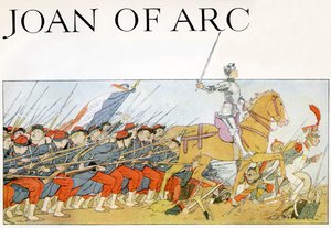 Johanna von Orléans führt die französische Armee an von Louis Maurice Boutet de Monvel