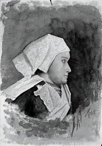 Bäuerin aus der Bretagne von Louis Michel Eilshemius