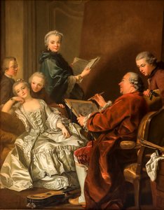 Carle Van Loo und seine Familie von Louis Michel van Loo