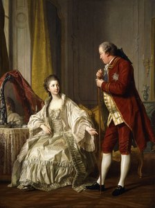 Doppelporträt des Marquis und der Marquise de Marigny, 1769 von Louis Michel van Loo
