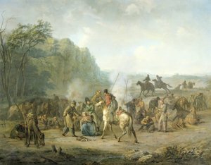 Kosaken-Biwak, 1813 von Louis Moritz