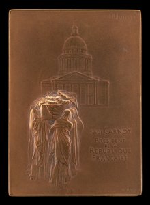 Der Leichnam von Präsident Sadi Carnot zum Panthéon getragen [Vorderseite], 1894 von Louis Oscar Roty