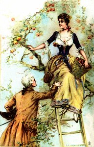 Ernte: Werbung für den Kakao Blooker 1874 (Druck)
