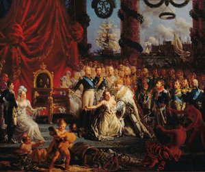 Louis XVIII (1755-1824) hilft Frankreich auf die Beine, nach 1814