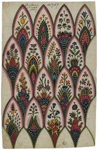 Projekt für Indienne-Motive, 1793 von Louis Philippe Lemeunnié