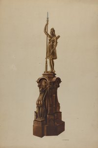 Treppenpfosten, 1938 von Louis Plogsted