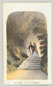 Rude Treppe, aus der Serie, Ansichten im Central Park, New York, Teil 2, 1864