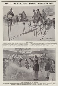 Wie sich die Chinesen amüsieren von Louis Remy Sabattier