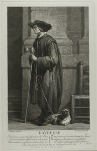 Der blinde Mann bettelt von Louis Surugue