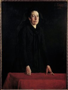 Porträt von Louise Michel (1830-1905) am Podium von Louis Tinayre