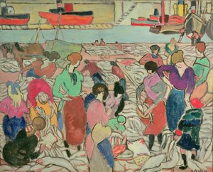 Fischkauf in Boulogne von Louis Valtat