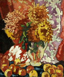 Blumen und Äpfel