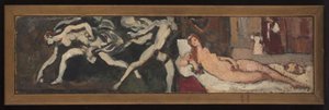 Studien nach Tizians Venus von Urbino und Guido Renis La course d