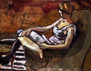 Der Denker, ca. 1916 von Louis Valtat