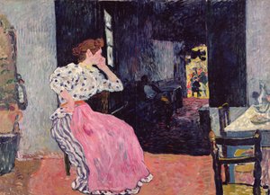 Frau im Kabarett