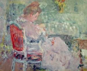 Frau beim Nähen