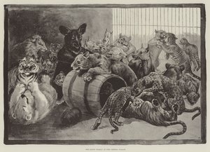 Die glückliche Familie im Kristallpalast von Louis Wain
