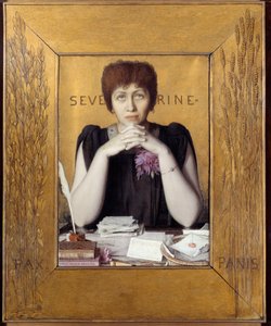 Porträt von Caroline Remy genannt Séverine (1855-1929), französische Journalistin
