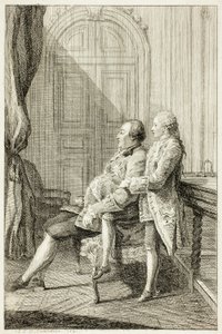 Der Herzog von Orléans und sein Sohn von Louis de Carmontelle