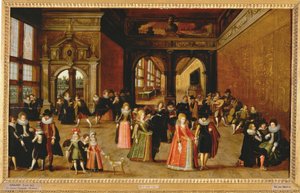 Ball während der Herrschaft von König Heinrich IV. von Louis de Caullery