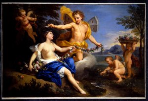 Zephyr und Flora von Louis de the Younger Boulogne