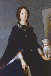 Selbstporträt, circa 1865, Gemälde von Louisa Grace Bartolini (1818-1865), Öl auf Leinwand von Louisa Grace Bartolini