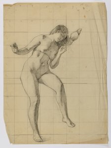 Ohne Titel (nackte weibliche Figur)