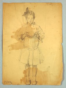 Mädchen mit Schüssel von Louise Howland King Cox