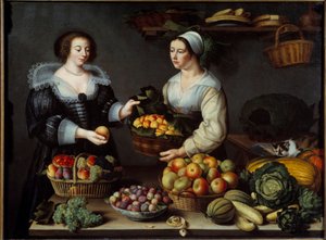 Die Obst- und Gemüsehändlerin von Louise Moillon
