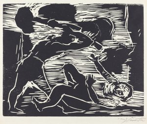 Brudermord Kain und Abel, 1919 von Lovis Corinth