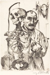 Der Künstler und der Tod II von Lovis Corinth