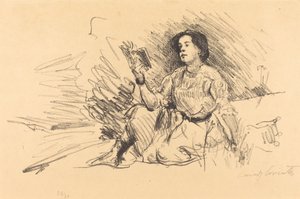 Lesendes Mädchen, 1911 von Lovis Corinth