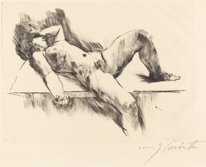 Liegender weiblicher Akt III, 1913