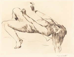 Liegender weiblicher Akt. Studie zu Joseph und Potiphar, 1915