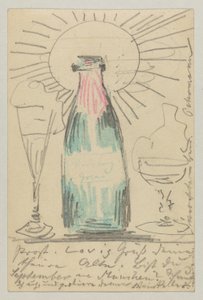 Lovis Corinth an Carl Strathmann: Postkarte, Poststempel 21. Juli 1902